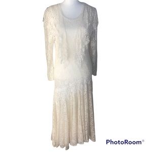 Vintage Elena Collection Lace Victorian Western 3PC Dress Set